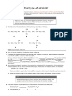 Worksheet Chapter 17 Alcohols