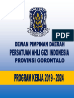 Program Kerja DPD Persagi Gorontalo 2019-2024