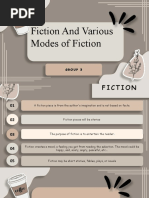 Fiction and Various Modes of Fiction