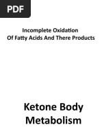 Lecture 4 Ketone Body Metabolism