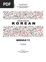 Finals Module11 Korean