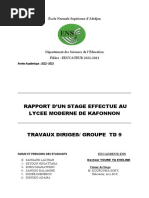 Rapport de Stage Kafonnon