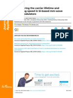 6 - Engineering Carrier Lifetime Si Photomodulator