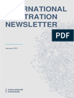 Ag International Arbitration Newsletter January 2021