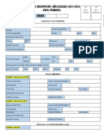 Primaria Planilla de Inscripción 2022-2023