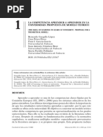 La Competencia Aprender A Aprender en La Universidad: Propuesta de Modelo Teórico