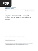 Design and Analysis of An FPGA-based Multi-Processor HW-SW Syste