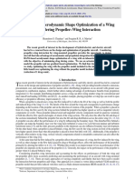 RANS-Based Aerodynamic Shape Optimization of A Wing Considering Propeller-Wing Interaction