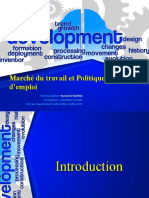 Marché Du Travail Et Politiques D'emploi