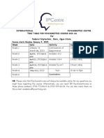 GNS 206 Timetable