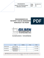 PO-SSMA-P-010 Procedimiento de Revisión y Uso de Herramientas Manuales y de Poder v.00 REV