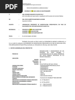 Informe N°000-Aprobacion Modificacion Presupuestal N°09 Supervision