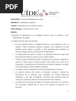 Tarea 1. Importancia de La Auditoría Forense, Alexandra Vargas