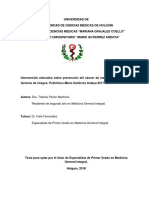 Intervención Educativa Sobre Prevención Del Cáncer de Mama en Mujeres Con