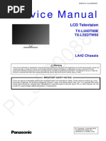 Panasonic TX-l55et60e TX-l55dtw60 Chassis La42 Pcz1303078ce