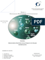 Exposé Photocatalytique en Phase Homogène