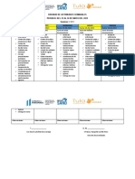 Horario de Actividades Semanales Semana 2