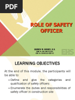 Roles of Safety Officer 1