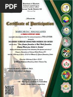 District Journalism Certificates Template