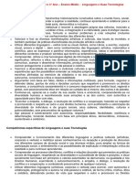 Planejamento Anual - 1 2 e 3° Ano - Ensino Medio Linguagens e Suas Tecnologias