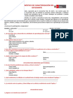 Diagnóstico de Caracterización Del Estudiante