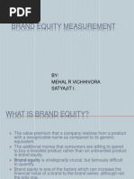 Brand Equity Measurement