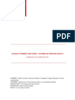 Telecomunicaciones, Conectividad Y Redes: Acceso A Internet Zona Rural Y Sistema de Videovigilancia Ip