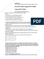 Soal Bahasa Inggris Ujian Pretest Akademik PPG Daljab 2022