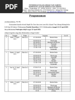 Surat Pengumuman