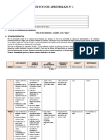 6° Grado - Proyecto de Aprendizaje N°01