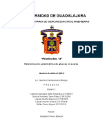 PRÁCTICA 14. Determinación Polarimétrica de Glucosa en Sueros