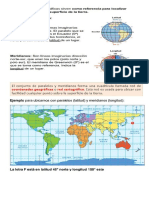 Materia Paralelos y Meridianos 4° Básico A-B