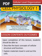 TOPIC 2 Cellular Level of Organization