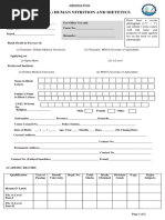 Combined Admission Form HND