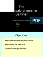 The Individualpreneurship Seminar