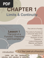 Basic Calculus Chapter 1 Limits