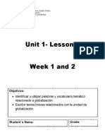 Guía 2 Medio, Unidad 1 (Actividades para 2 Semanas)