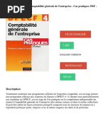 DPECF, Numéro 4: Comptabilité Générale de L'entreprise - Cas Pratiques PDF - Télécharger, Lire