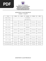 TNHS Class Program SY 2022-2023 - Modified