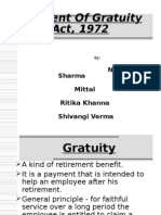 Payment of Gratuity Act, 1972: Nishtha Sharma Puja Mittal Ritika Khanna Shivangi Verma Sonal Agarwal