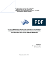 Autodeterminación Del Impuesto A Las Actividades Económicas