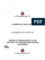 Caderno Do Gestor Modelo Pedagogico e de Gestao Volume Unico