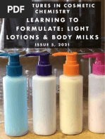 Learning To Formulate Body Milks and Light Lotions