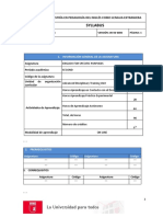 Syllabus: Maestría en Pedagogía Del Inglés Como Lengua Extranjera