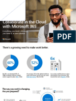 Pitch Deck Collaborate in The Cloud With Microsoft 365