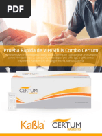 Brochure Prueba de VIH Sifilis Certum