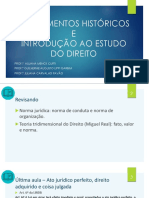 Fundamentos Históricos E Introdução Ao Estudo Do Direito