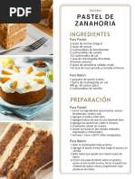 Pastel de Zanahoria