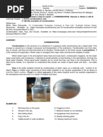 SCIENCE 8 Q3 - WEEK 3 - LAS 3 Condensation