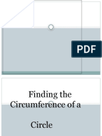 Finding The Circumference of A Circle